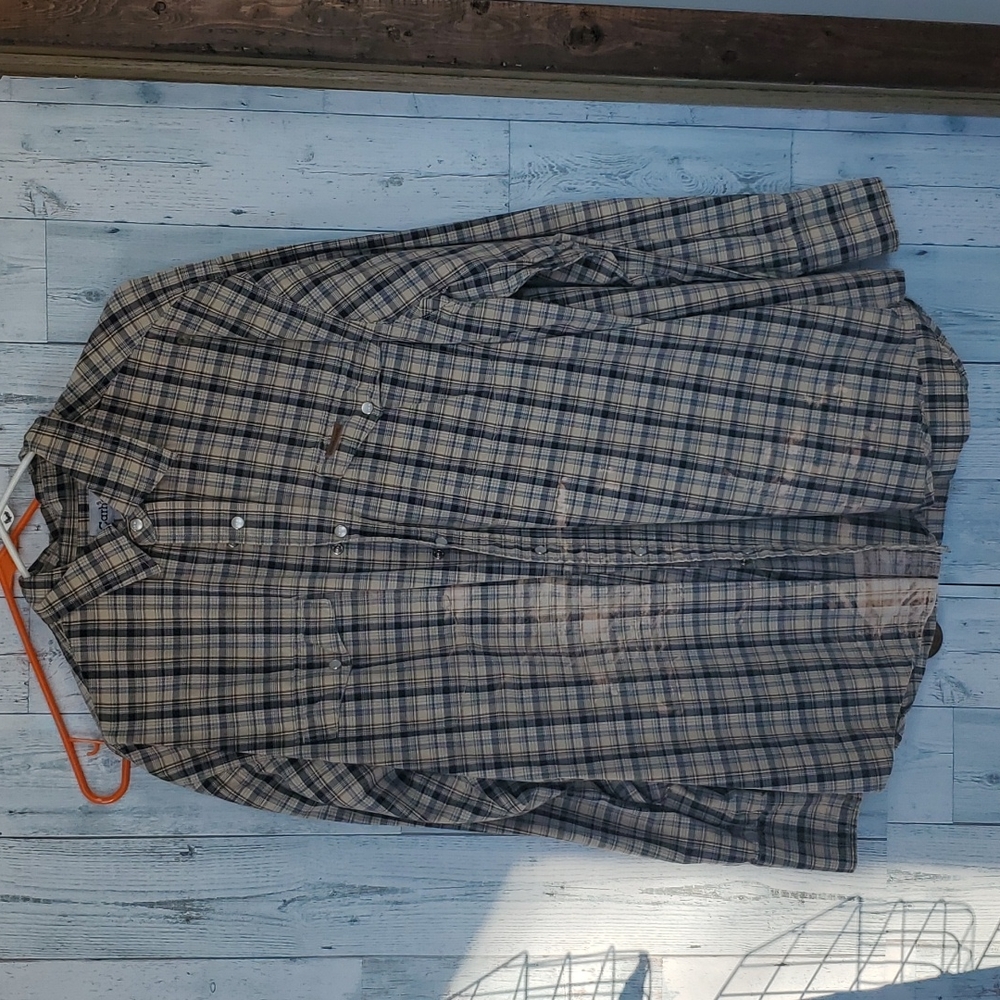 Carhartt snap shirt